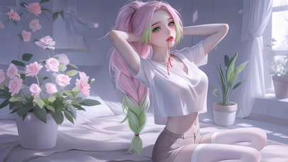 扎头发甘露寺蜜璃