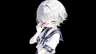 可爱水手服少女