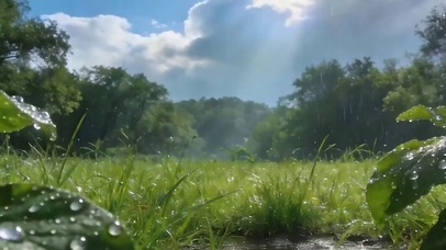 雨过天晴带鱼屏