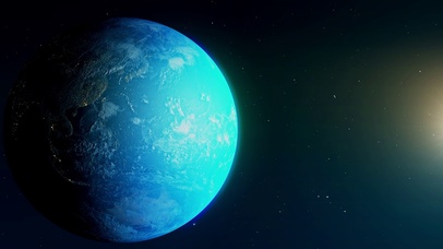 太空震憾地球自转