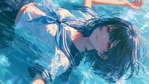 二次元水中美女