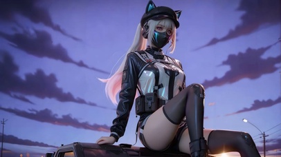 长腿游戏少女-露娜