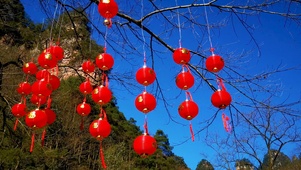 4K春节喜庆红灯笼