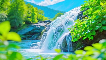 治愈山间小溪4K