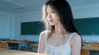 教室里清纯女孩
