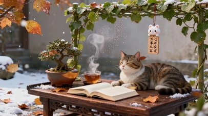 冬日猫茶时光