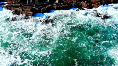 唯美海岸海浪4K