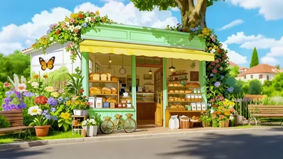 温馨的花店