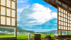 日系夏日田野