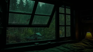 窗外的下雨天