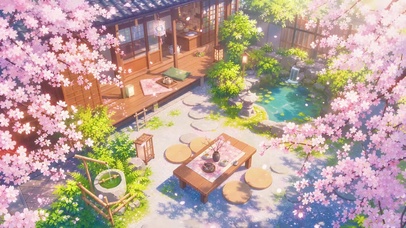 樱花庭院