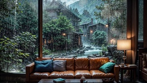 【雨景】郊外的客厅