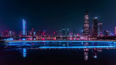 美丽的夜景