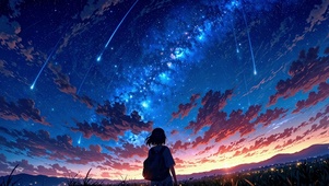 唯美夏天星空