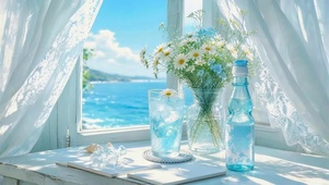 夏日窗台邹菊