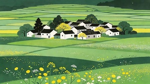 护眼绿景