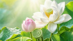 唯美小清新荷花
