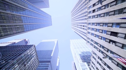 4K 高清 城市建筑顶视图