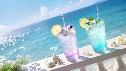 海边冰饮