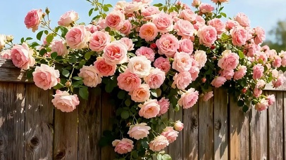 蓝天白云树木花草双屏