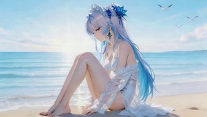 治愈海边少女
