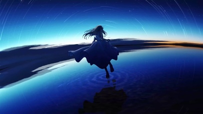 水中的少女