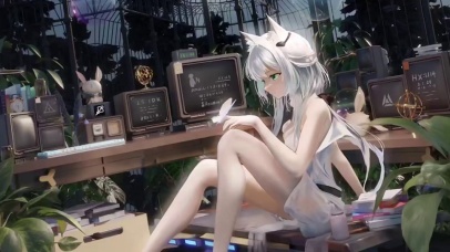 4k 猫系治愈女神