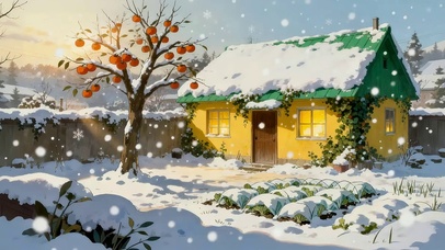 雪景乡村