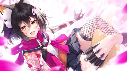 可爱猫耳忍者少女