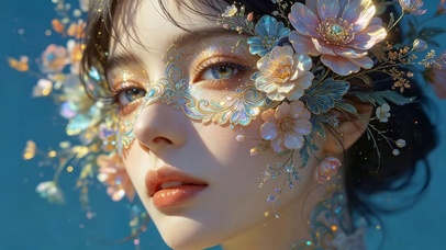 治愈鲜花女孩