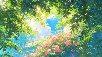 唯美护眼绿叶