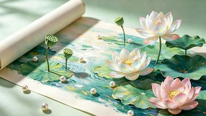 护眼荷花