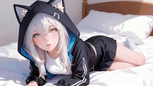 俏皮猫耳少女