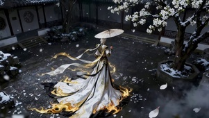 梨花长风火焰袍少年