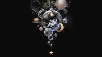 唯美风格宇航员