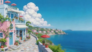 海边风情小镇