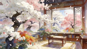 护眼樱花树木