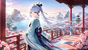 神里绫华丨高阁眺海丨