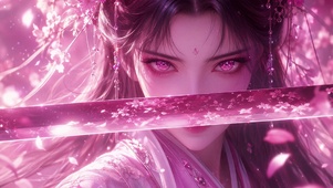 桃刃掩芳颜