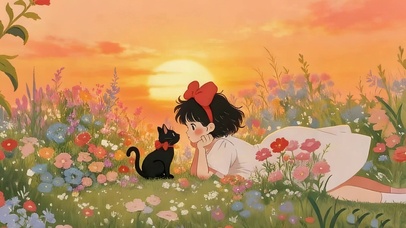 一起看晚霞可以吗