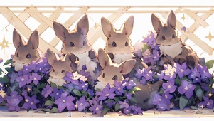 兔子花卉