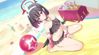 碧蓝档案动态壁纸真白（夏日））