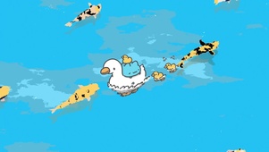 漂浮的鸭子