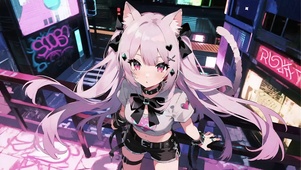 可爱猫耳少女