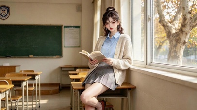 教室女孩