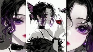 暗黑优雅蝴蝶少女蝴蝶忍