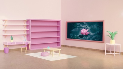 3D荷花主题电脑桌面