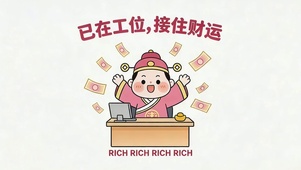 已在工位 接住财运