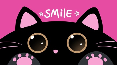 微笑小黑猫
