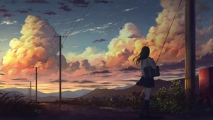 夏日的晚霞
